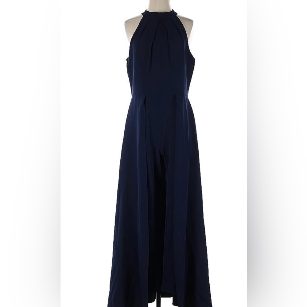 Julia Jordan navy blue overlay jumpsuit
Bust 37.5 
Waist 30
Hip 39